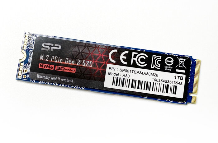 Silicon Power P34A80 1TB NVMe M.2 SSD - Benchmark and Photo Review