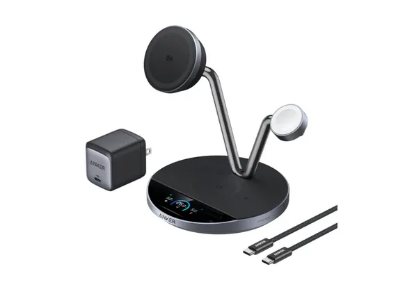 Anker、Qi2 25W対応の3-in-1ワイヤレス充電器を発売 冷却ファン内蔵で安定充電