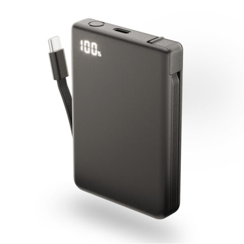 CIO、スマホに吸着するケーブル内蔵モバイルバッテリー「Mate Powerbank002」 6色展開で3,080円