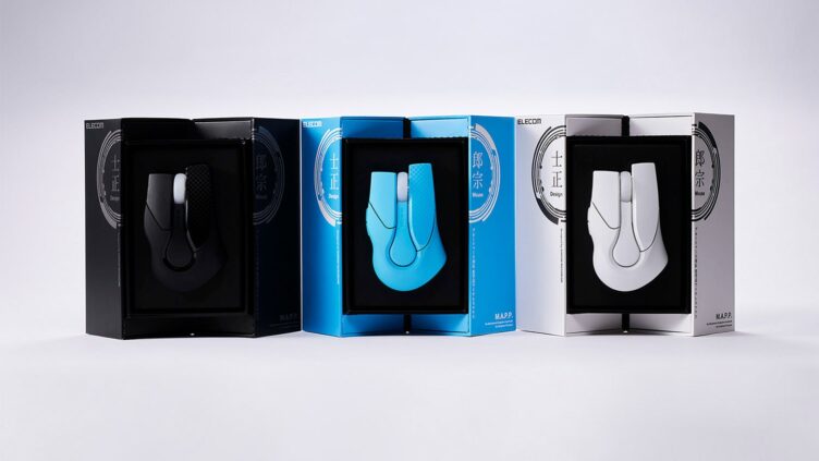 エレコム、士郎正宗デザインの復刻マウス「M.A.P.P.」を5月下旬発売 各色3,300台限定