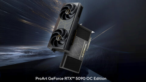 ASUS、ProArt GeForce RTX 5090 OC Edition 発表、32GB GDDR7 と 2.5 スロット設計