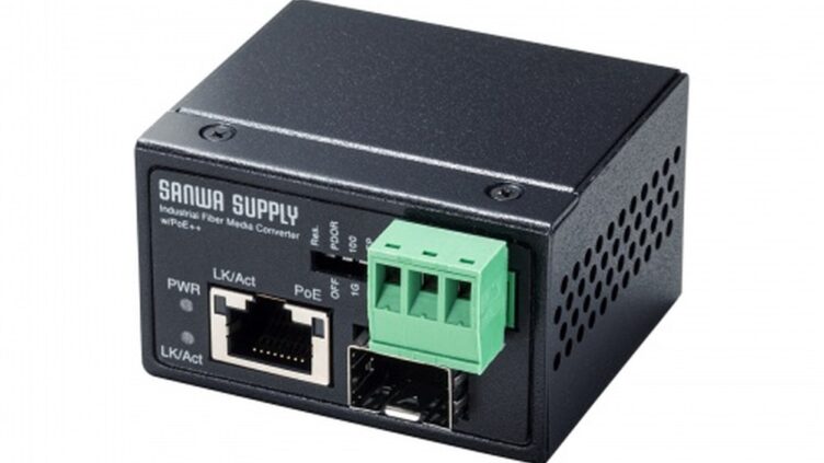 Sanwa Supply to Launch LAN-MCIN301SFPP Industrial Optical Media Converter for -40°C to +75°C Environments