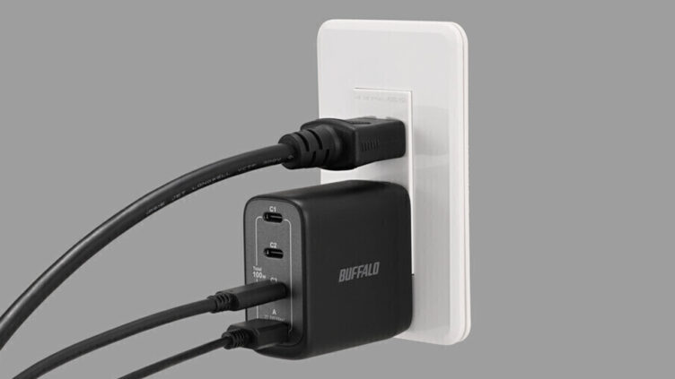 バッファロー、抜き差ししても給電が途切れないUSB充電器 電力自動分配対応で最大240W