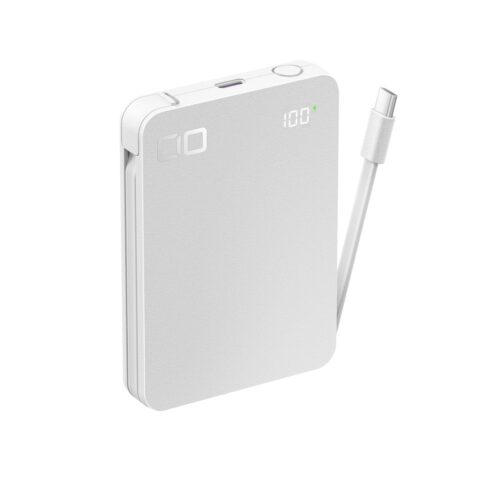 CIO、ケーブル内蔵モバイルバッテリー「SMARTCOBY Ex04」ホワイト発売 半固体系セルとQi2.2の25W充電に対応