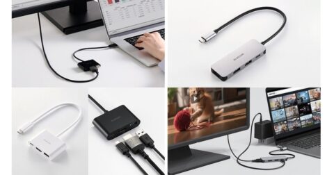 エレコム、ケーブル直付けドッキングステーション2モデル発売 4K HDMIとUSB PD 100W対応