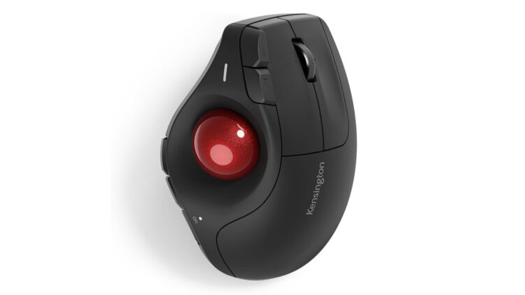 Kensington、縦型トラックボール「Pro Fit Ergo TB675」を国内発売 最大4台接続で11,520円