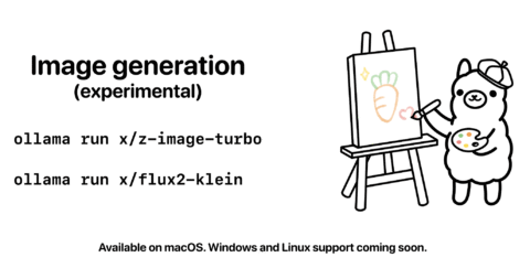 Ollama 實驗性支援本機圖像生成 可在 Mac 上執行 Z-Image Turbo