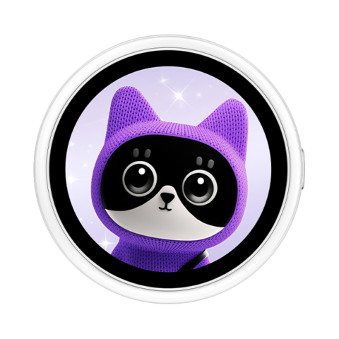 OPPO「Bubble」発表 スマホ背面に磁石で貼る円形AMOLED、メインカメラで自撮り