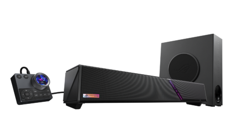 ASUS ROG初のサウンドバー「Gjallar」発表 2.1.2ch Dolby Atmosと5GHz無線サブウーファー搭載