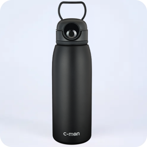 「c-mon」に大容量1,000mlモデル 指紋認証で他人に開けられないスマートボトル、7,975円