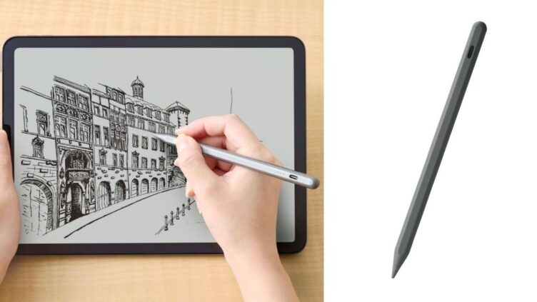 エレコム、約20分でフル充電できるiPad用アクティブタッチペン発売 1.6mm極細ペン先で2色展開