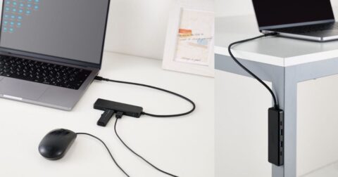 エレコム、机にピタッと固定するドッキングステーション2種発売 5/7ポートで4K60Hz対応
