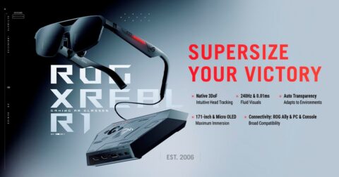 ROG XREAL R1: World's First 240Hz Gaming AR Glasses Launch July 14, from 141,550 Yen