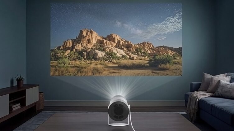 Samsung、AIが壁を自動補正する「The Freestyle+」発売 100型投影・430ルーメンで約20万円