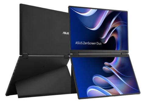 ASUS「ZenScreen Duo MB14FCD」カナダ発売 14型IPS2枚で21型ぶん、1.2kgの折りたたみモニター