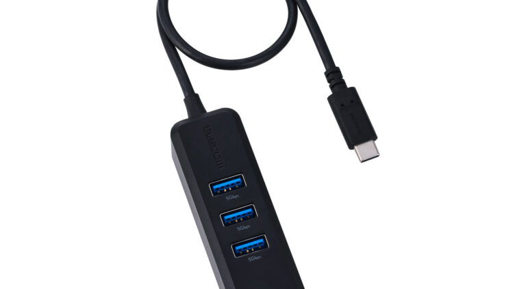 エレコム、底面マグネットで固定するUSBハブ発売 4ポート搭載で最大95W給電