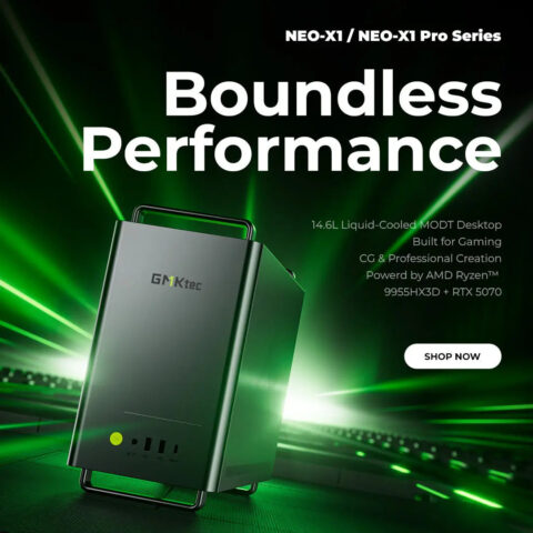 GMKtec NEO-X1 将于 8 月 17 日全球开售，14.6 升水冷机箱装下 RTX 5070 与 Ryzen 9