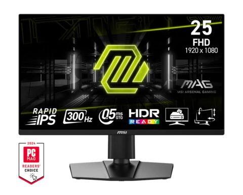 MSI「MAG 255PXF」発売 300Hz・0.5msの24.5型ゲーミングモニターが約3万2,000円