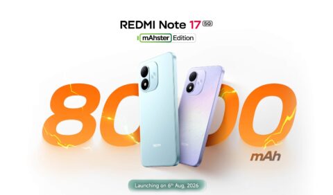 REDMI Note 17 5G 将于 8 月 6 日在印度发布，主打 8000mAh 的 mAhster Edition