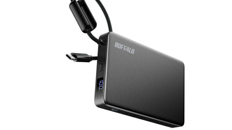 バッファロー「半固体モバイルバッテリー」が家電量販店へ 9月上旬から5990円で順次発売
