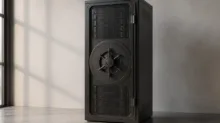 Cohereの「Model Vault」機密コンピューティング機能をイメージしたサーバーラック