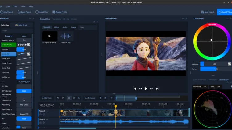 OpenShot 4.0公開 画面録画とローカルAIマスクを搭載、カラー調整も一新