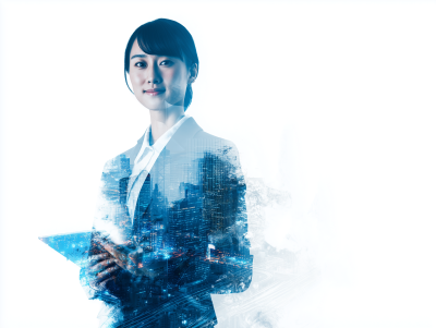 日本人 女性 会社員 アシスタント フォトイラストレーション